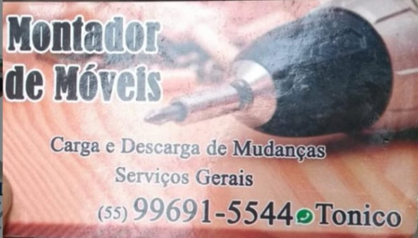 Tonico Montador Carga e Descarga de Móveis